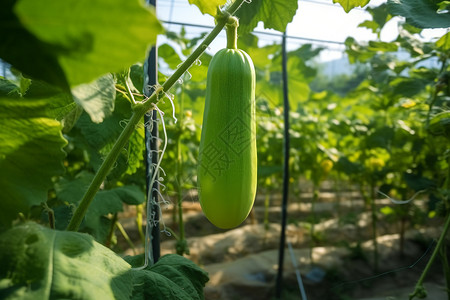 农业种植的丝瓜蔬菜高清图片