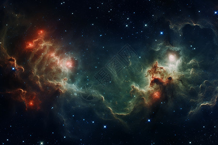 星空中的巨大星团设计图片