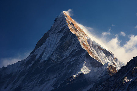 壮丽高峰的珠穆朗玛峰图片