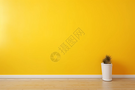 黄色背景的室内家居图片