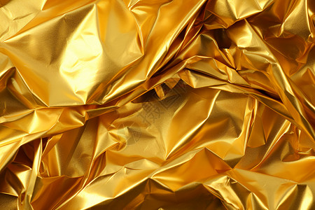 金色纸素材金属质感的堆叠箔纸材质背景