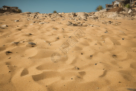 沙漠中的沙漠特写镜头图片