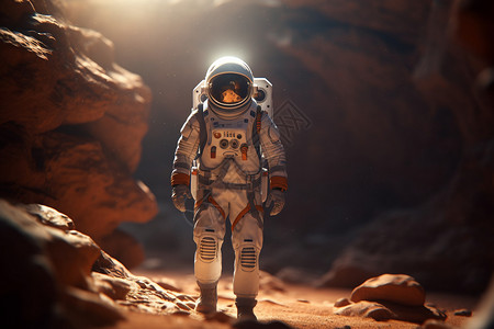 勇敢探索的宇航员图片