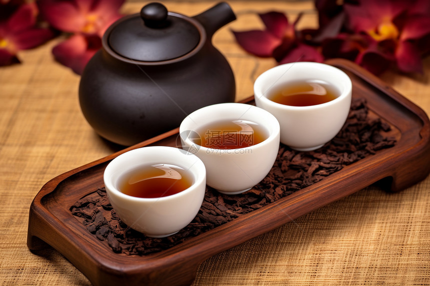 冬日传统茶会图片