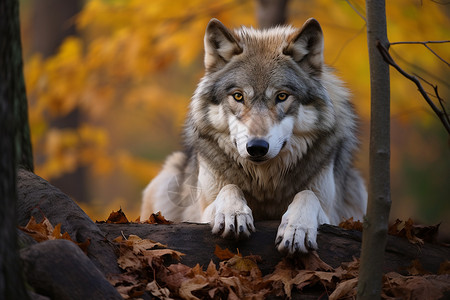狼之嚎野狼栖息之林背景