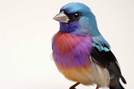 色彩鸟展翅飞翔背景图片
