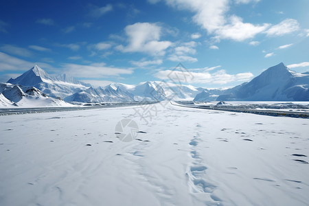 冰天雪地建模冰天雪地白雪皑皑高山苍穹背景