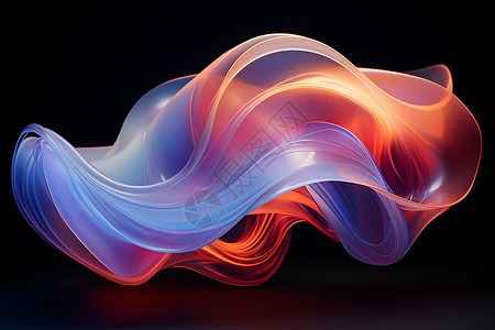酸性流体流动的色彩斑斓流体设计图片