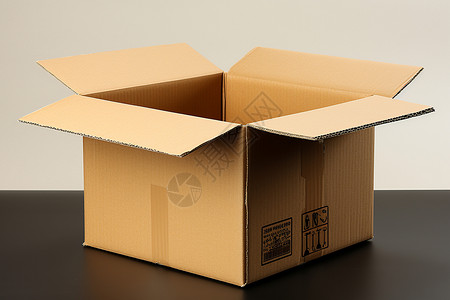 空白的纸盒包装盒封装的高清图片