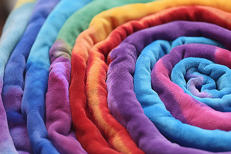 缤纷螺旋缤纷纹路彩色毛毯背景