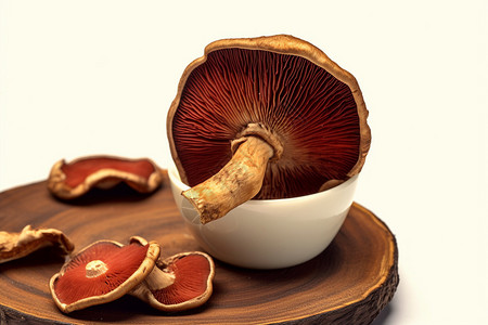 美味的蘑菇背景图片
