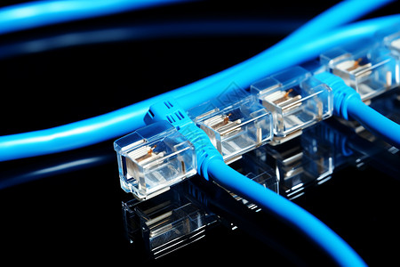 连接的网线网线插座高清图片