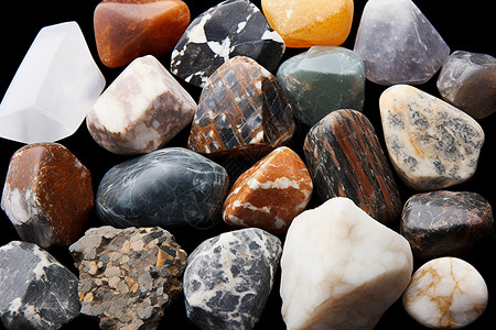 堆积的石块岩石宝石学高清图片