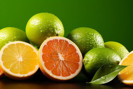 多汁健康的水果背景图片