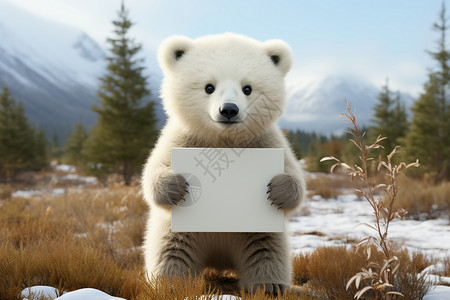 白色可爱小熊背景图片