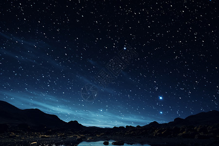 美丽的星空之夜图片
