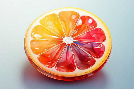 色彩斑斓的水果橙子图片