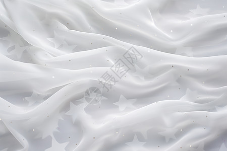 白色星光星光闪耀的丝绸背景