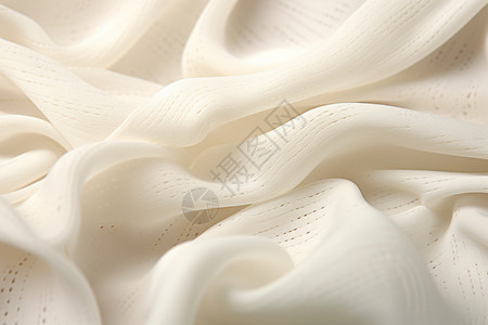 柔软光泽的白色织物图片