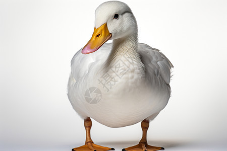 可爱的白色鸭子背景图片