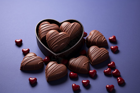 巧克力盒爱情甜蜜畅享背景