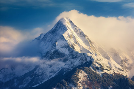 冬日的高山图片