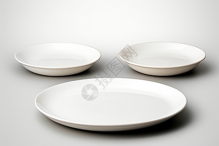 搪瓷碗白色白瓷盘子背景