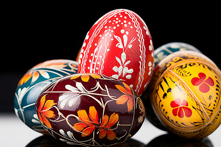 花纹彩蛋复活节彩蛋背景