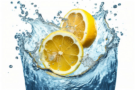 饮用清新柠檬汁设计图片