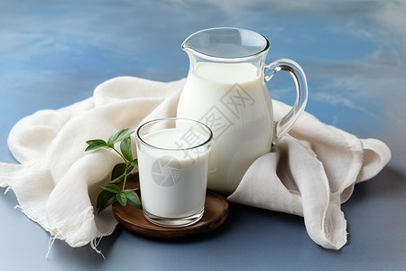 牛奶餐饮LOGO美味的鲜奶背景