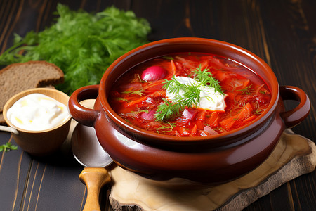 传统红菜汤背景图片