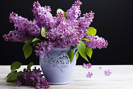 深紫色花束背景图片