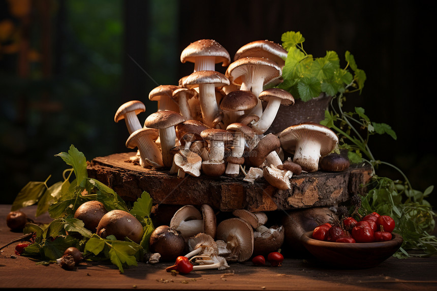 蘑菇的高清照片图片