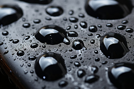 乳胶睡眠乳胶材料上滴落的雨滴设计图片