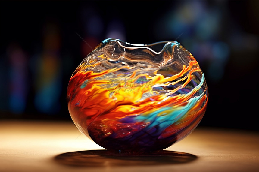 抽象玻璃液体图片