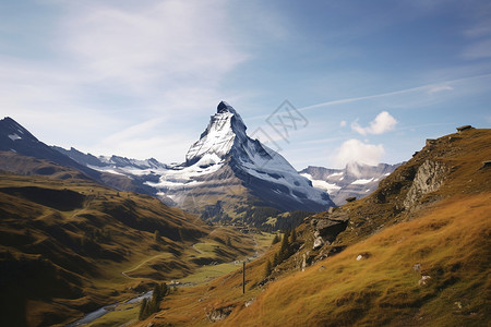 风景优美的阿尔卑斯山景观图片
