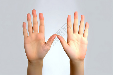 停止标志组图双手停止的姿势背景