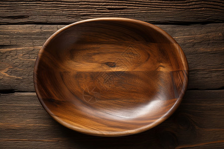 简约木质餐盘背景图片