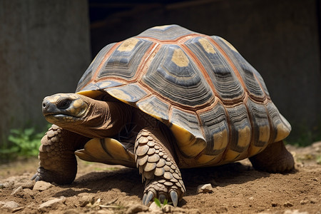 爬行动物的斑纹龟高清图片