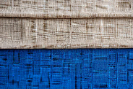 格子条纹亚麻材质的织物背景