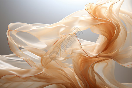 飘扬丝绸随风飘逸的丝绸织物背景设计图片