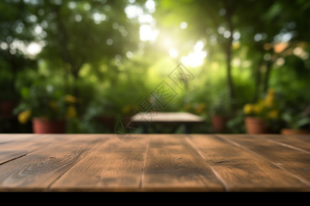 森立里的木质台子背景图片