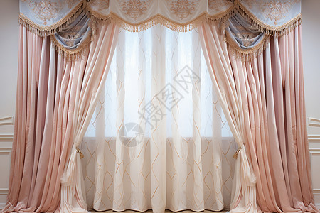 豪华时尚的窗帘背景图片