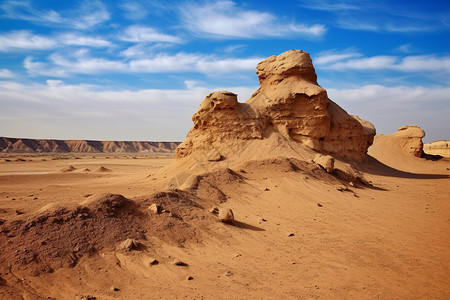 沙漠里的的景观石图片