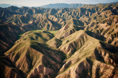 绵延起伏山绵延起伏的山谷背景