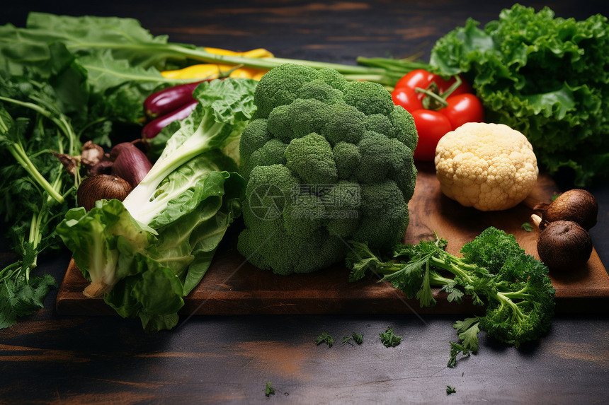 厨房健康的蔬菜图片