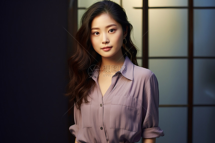 亮丽的亚洲年轻女模特高清质感图片