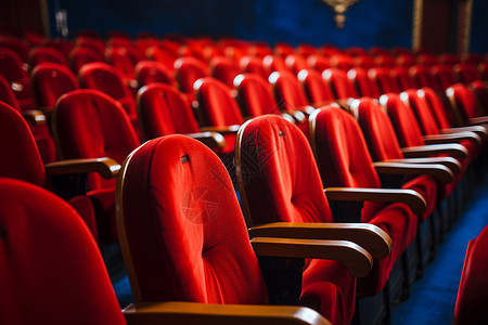 剧院观众剧院的观众席椅子背景