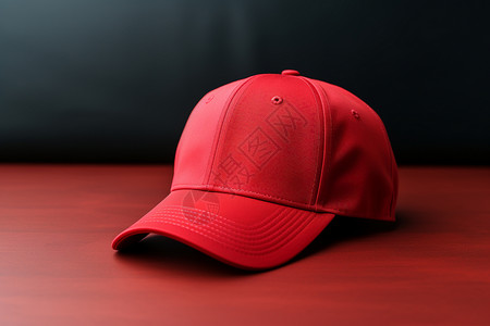 休闲运动的红色棒球帽背景图片