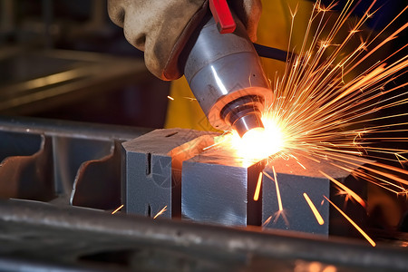 电焊火花素材专业的金属焊工背景